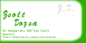 zsolt dozsa business card